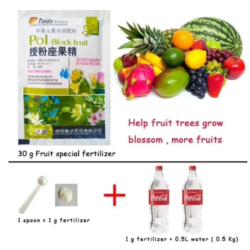 30g Special fertilizer for peppers, preserve flowers and fruits, and color puffed fruits Middle element water-soluble fertilizer