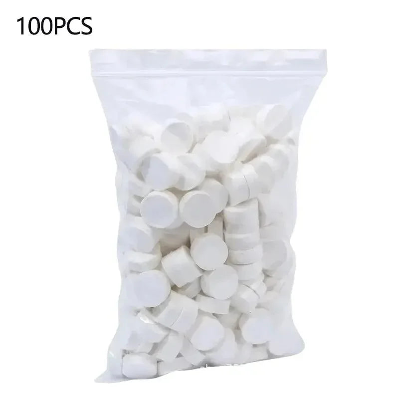 100pcs Camping Disposable Compressed Towel Travel Hotel Portable Face Wash Towel Absorbent Towel Tactical Camping Supplies