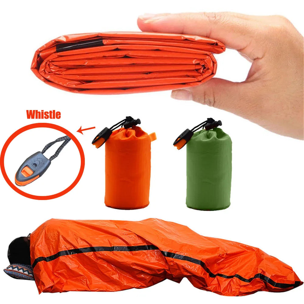 portable-waterproof-emergency-survival-sleeping-bag-outdoor-edc-camping-gear-thermal-sack-first-aid-rescue-kit-mylar-blanket