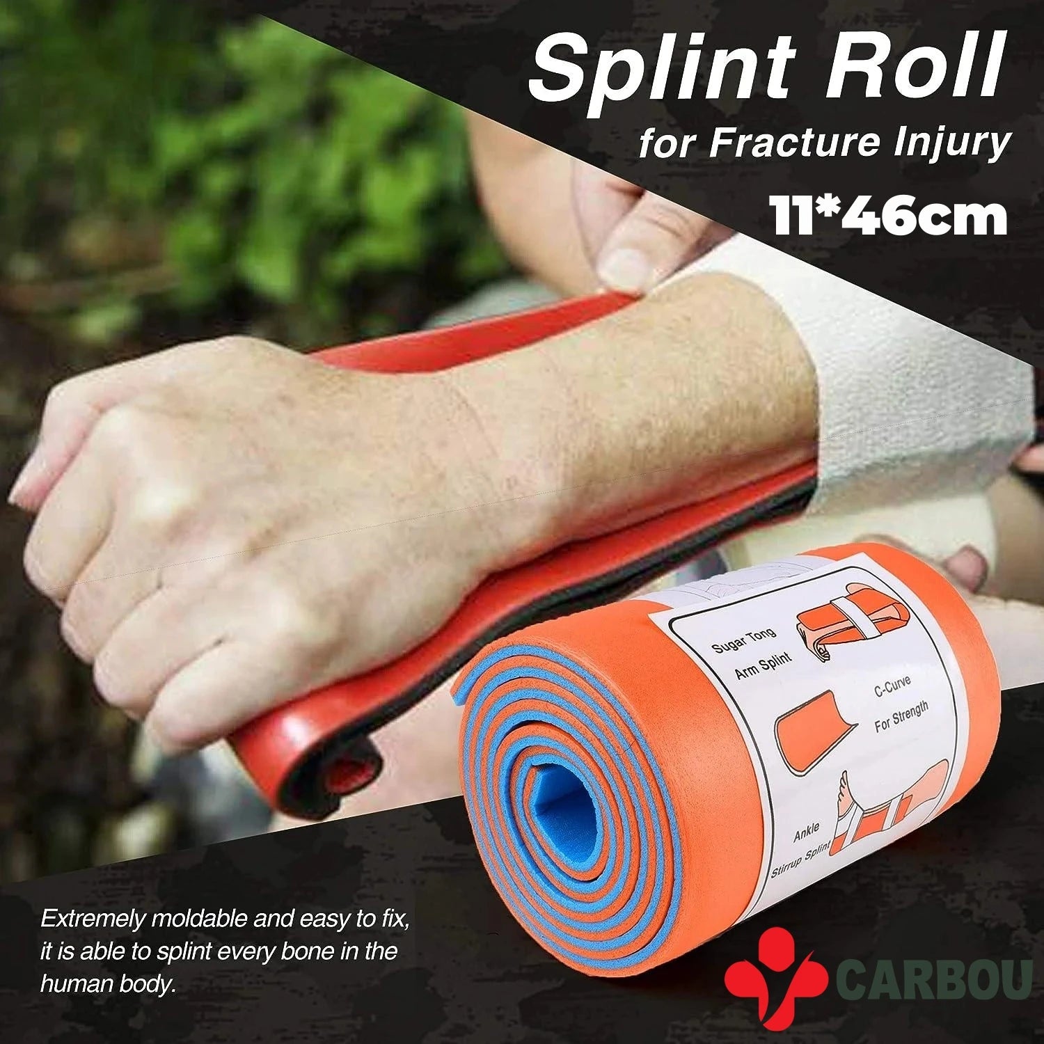 carbou-first-aid-universal-aluminum-splint-roll-medical-survival-polymer-for-fixture-bone-emergency-kit-outdoor-travel