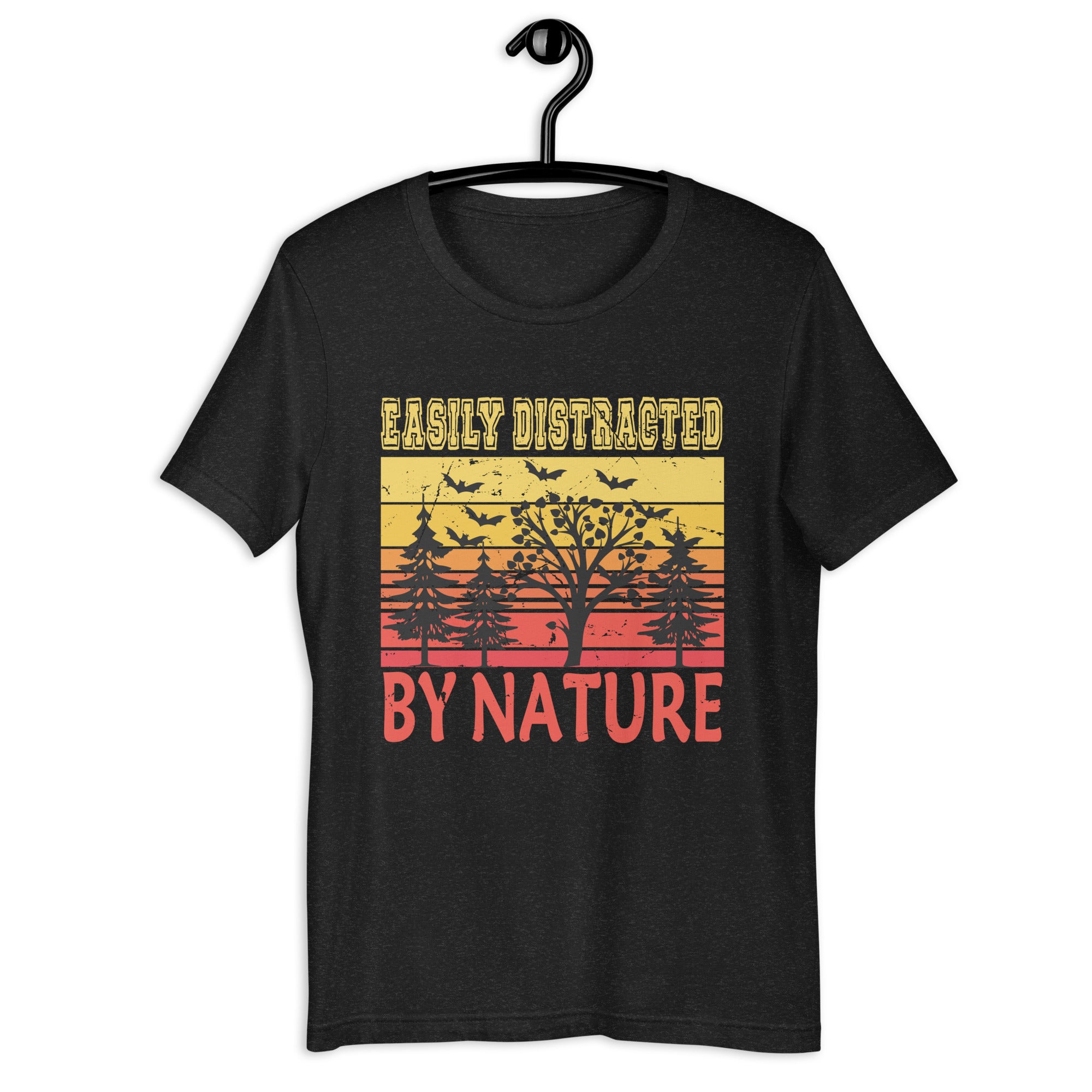 easily-distracted-by-nature-vintage-funny-nature-unisex-t-shirt